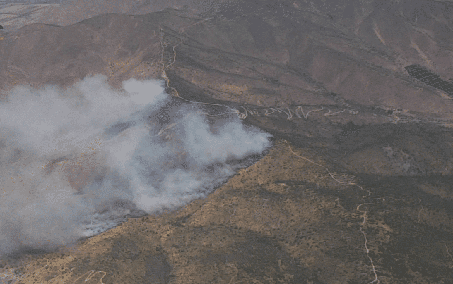 Alerta Roja Incendio forestal amenaza Pudahuel y Curacaví