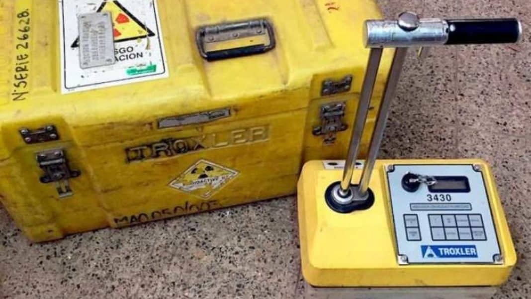 ¡Roban densímetro nuclear en Maipú! Un peligro latente para la vida humana