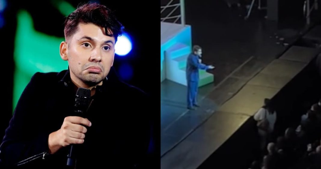 El incómodo momento que vivió Fabrizio Copano durante su show con una mujer: «No funciona así»