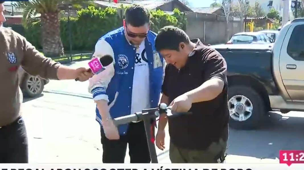 El increíble gesto de Nano Calderón con la víctima de robo de su scooter