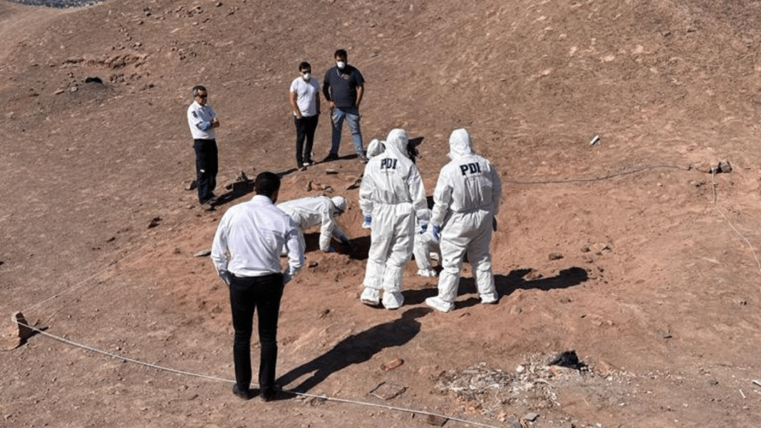 Impactante hallazgo de un cuerpo enterrado en Alto Hospicio