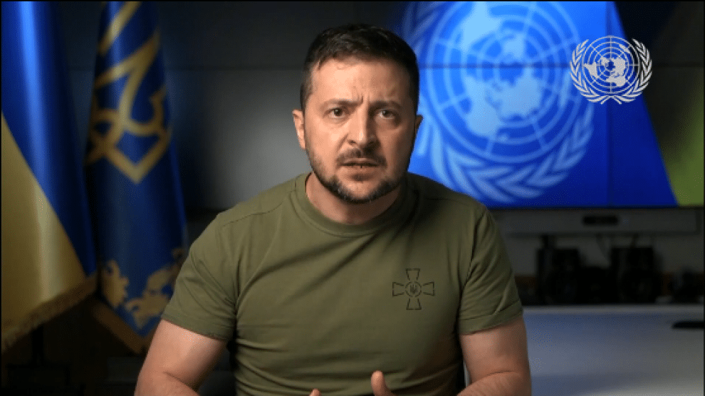 Zelenski acusa a Rusia de genocidio de niños ante la ONU