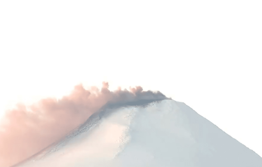 ¡Alerta! Fumarola visible en el Volcán Villarrica