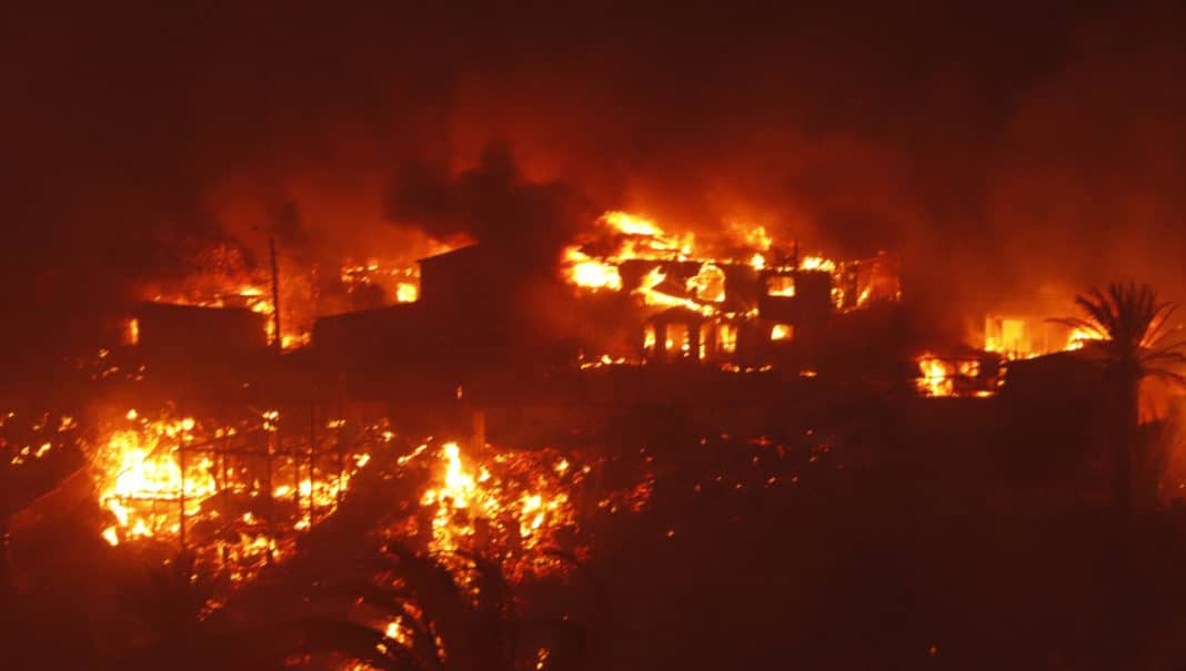 ¡Impactante! Hombre sin hogar acusado de desatar un megaincendio en Viña del Mar