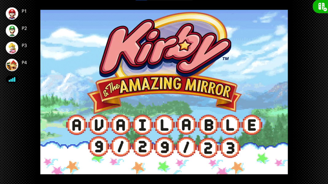 ¡Kirby & The Amazing Mirror llega a Nintendo Switch Online + Expansion Pack el 29 de septiembre!