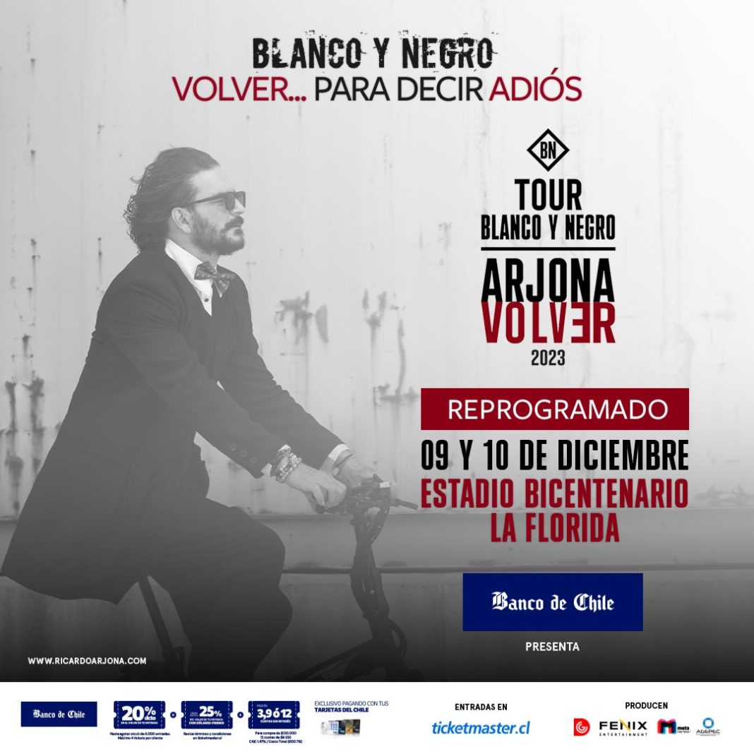 ¡Ricardo Arjona regresa con su tour Blanco y Negro!