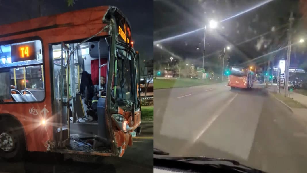 ¡Impactante! Conductor de bus RED maneja drogado y causa caos en Santiago