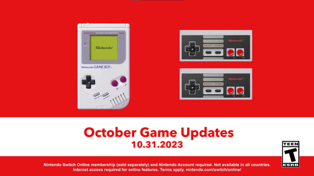 ¡Increíbles novedades en Nintendo Switch Online para despedir octubre!