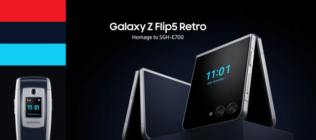 ¡Revive la nostalgia con el Galaxy Z Flip 5 Retro de Samsung!