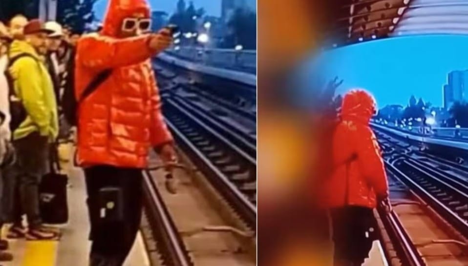 ¡Impactante! Hombre armado con granada causa pánico en el Metro de Santiago