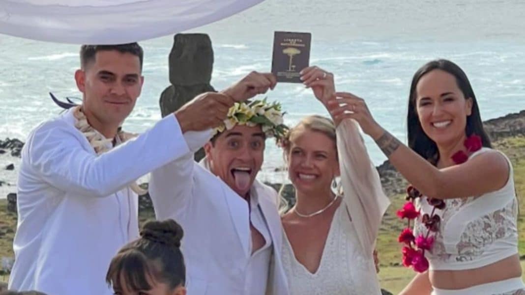 ¡Increíble! Fernando Godoy se casó en una mágica ceremonia en Rapa Nui