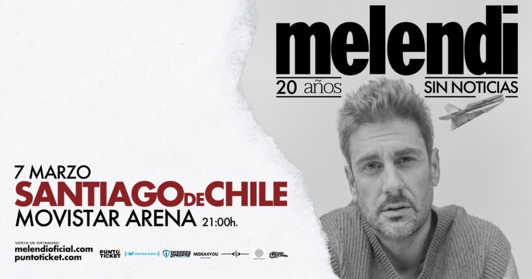 ¡Melendi regresa a Chile con su gira de éxitos!