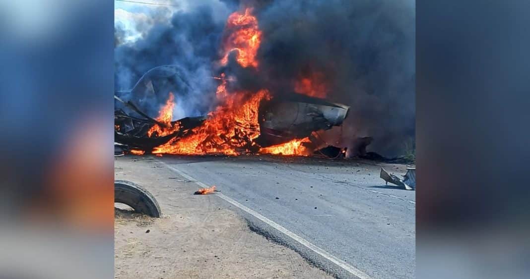 Impactante accidente: Avioneta se estrella en la Ruta 5 Sur en Talca