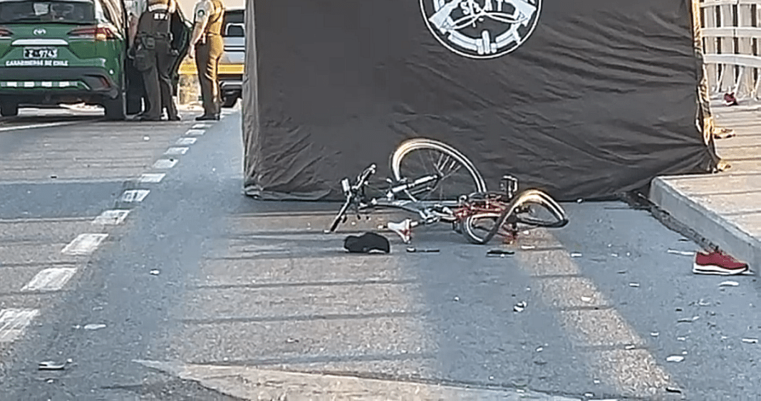 Impactante accidente en Cerrillos: Ciclista pierde la vida tras ser atropellado