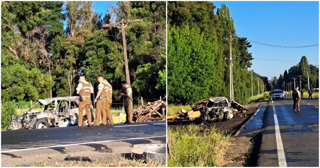 Impactante tragedia en Los Ángeles: Hombre muere en incendio de su vehículo en plena carretera