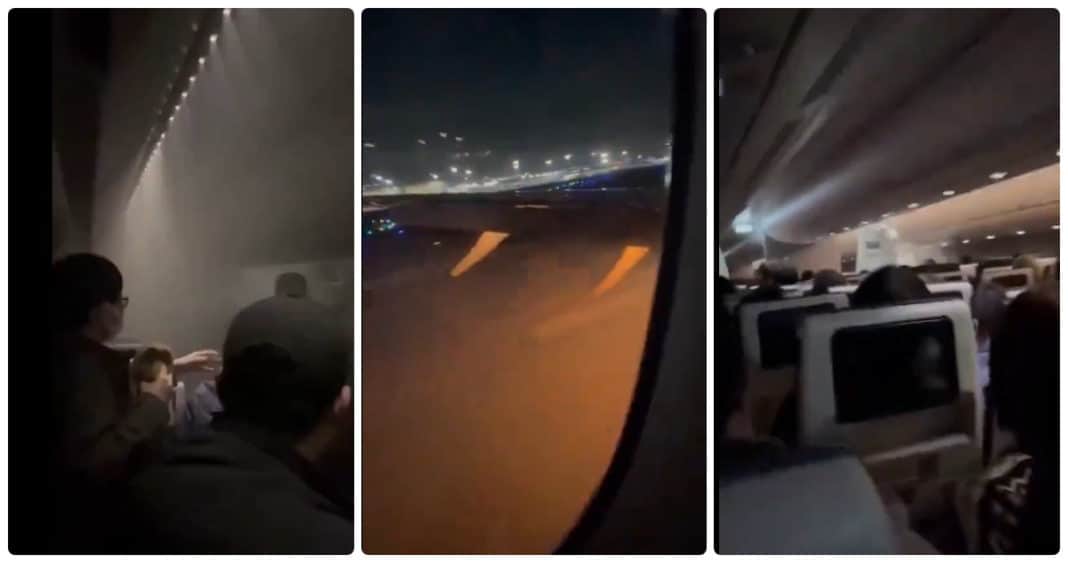 Impactante video del avión incendiado en Tokio
