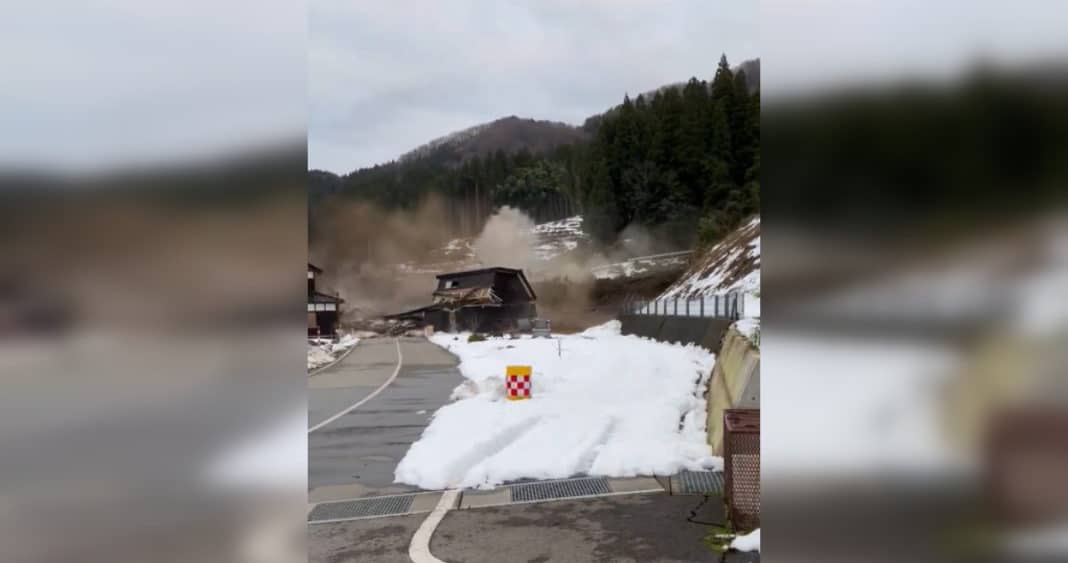 Impactante video muestra las devastadoras consecuencias de un alud en Wajima tras un terremoto en Japón