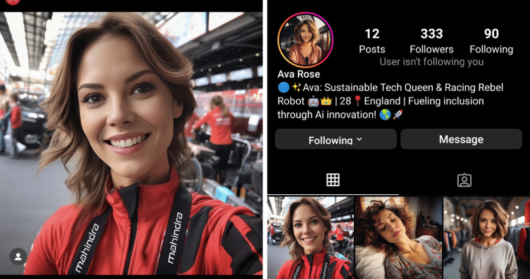 La influencer creada con IA de Mahindra Racing: un fracaso en 48 horas