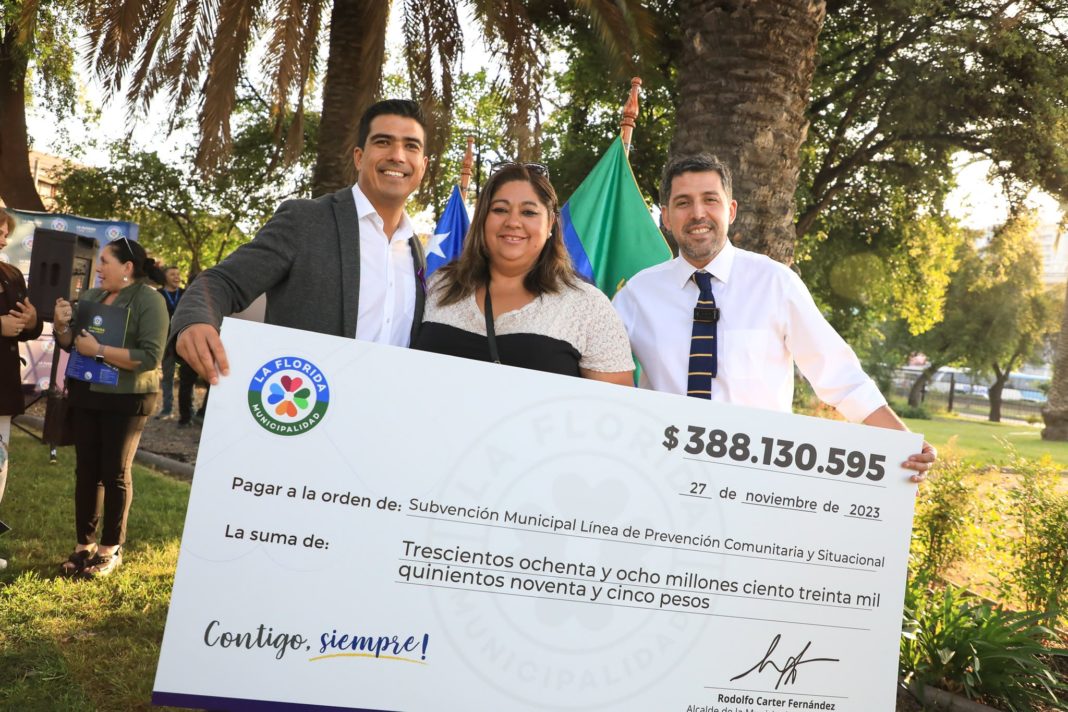 Vecinos de La Florida se adjudicarán .000 millones de pesos para enfrentar la delincuencia