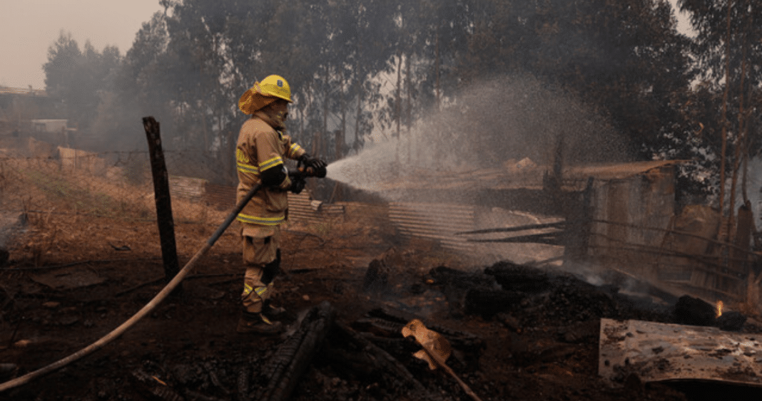 ¡Alerta en Chiloé! Diez incendios forestales amenazan la provincia