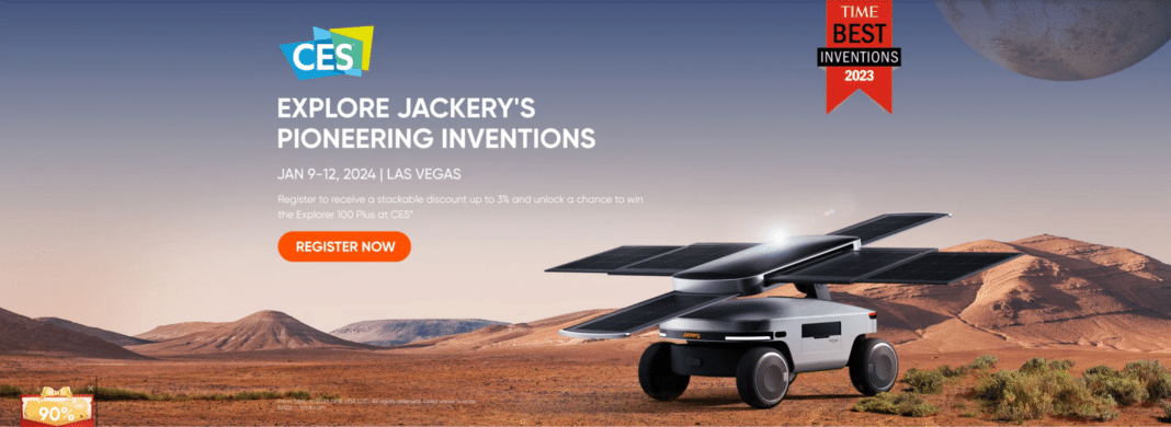 ¡Descubre el increíble Solar Mars Bot de Jackery en CES 2024!