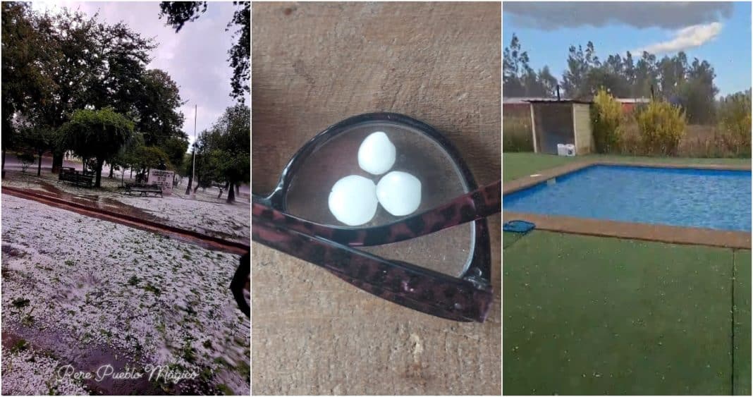 ¡Increíble! Lluvias y granizos sorprenden a habitantes de Ñuble y Bío Bío