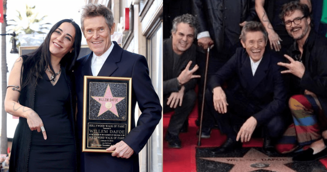 ¡Increíble! Willem Dafoe recibe su merecida estrella en el paseo de la fama de Hollywood