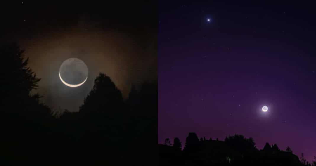 ¡Increíble acercamiento entre la Luna y Venus! Astrofotógrafo captura el momento y no puede contener las lágrimas