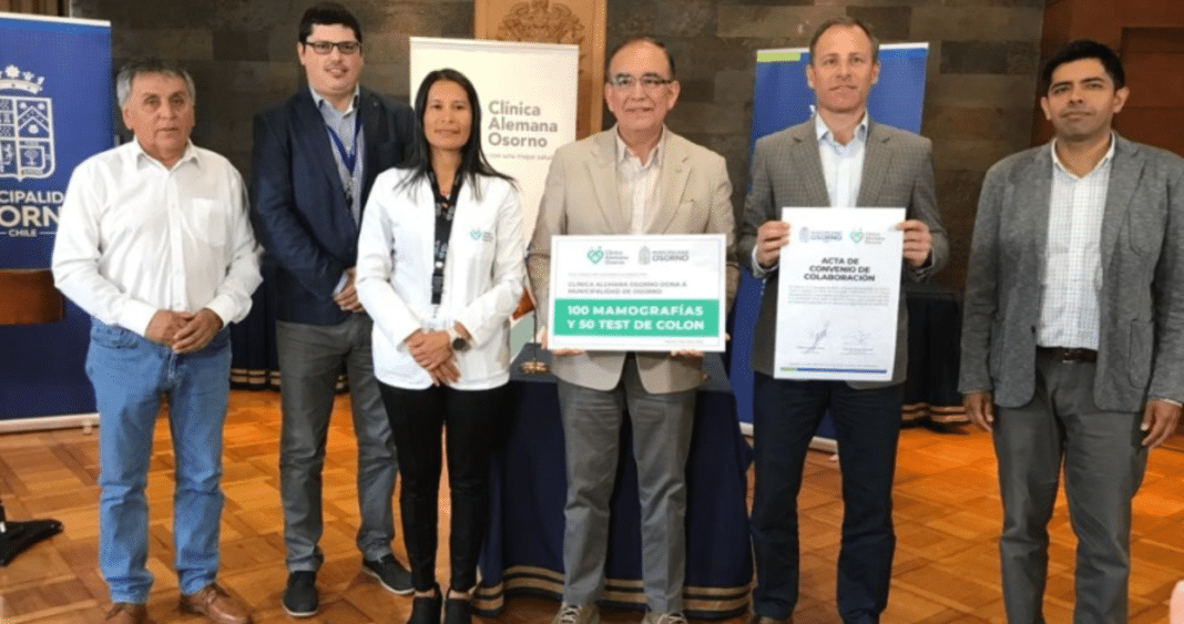 ¡Increíble convenio! Test de colon y mamografías de regalo para la comunidad de Osorno