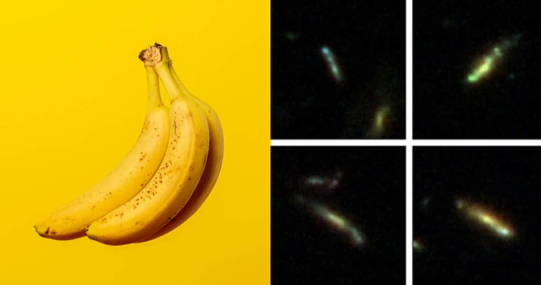 ¡Increíble descubrimiento! Las galaxias recién nacidas podrían tener forma de plátanos