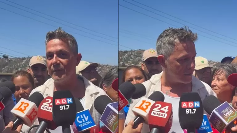 Alejandro Sanz visita zonas afectadas por incendios en Viña del Mar: Un llamado a la solidaridad