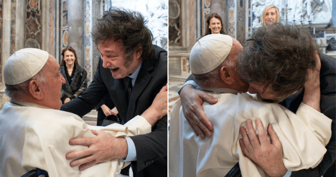 El sorprendente encuentro entre el Papa Francisco y Javier Milei en el Vaticano