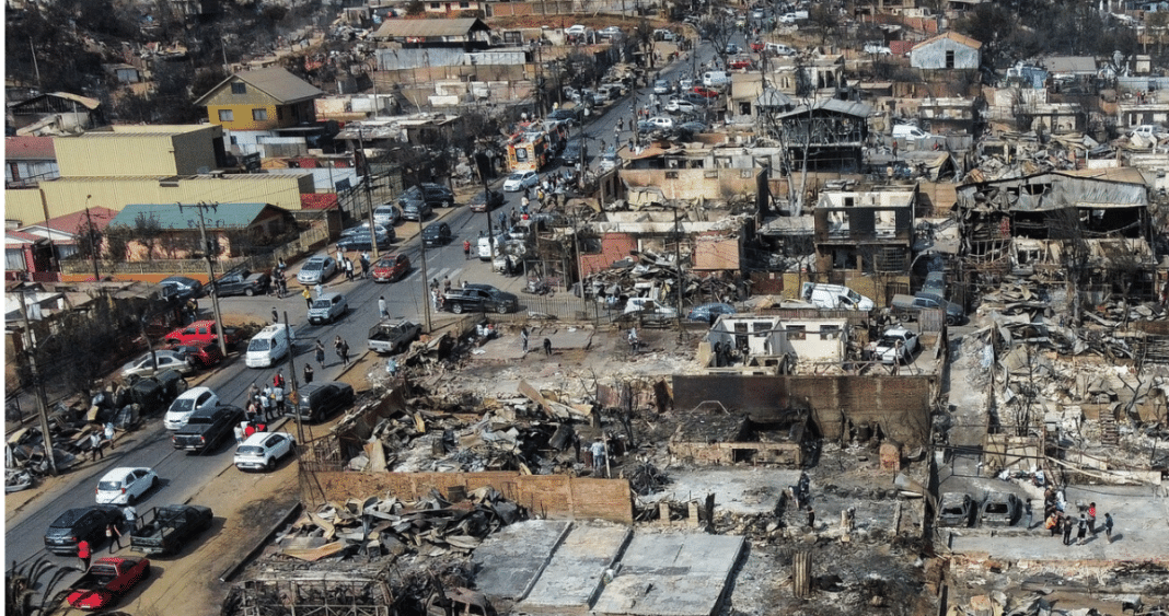 Impactantes cifras revelan la devastación causada por los incendios en Viña del Mar y Valparaíso