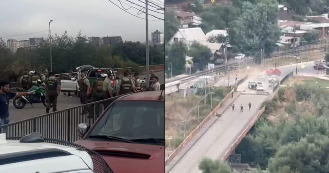 Persecución policial en Temuco: 7 detenidos y patrulla colisionada en Padre Las Casas