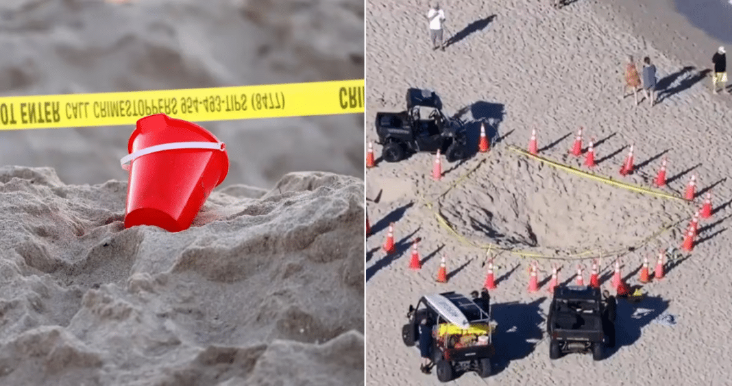 Tragedia en la playa: Niña muere tras quedar enterrada en la arena de una playa en EEUU