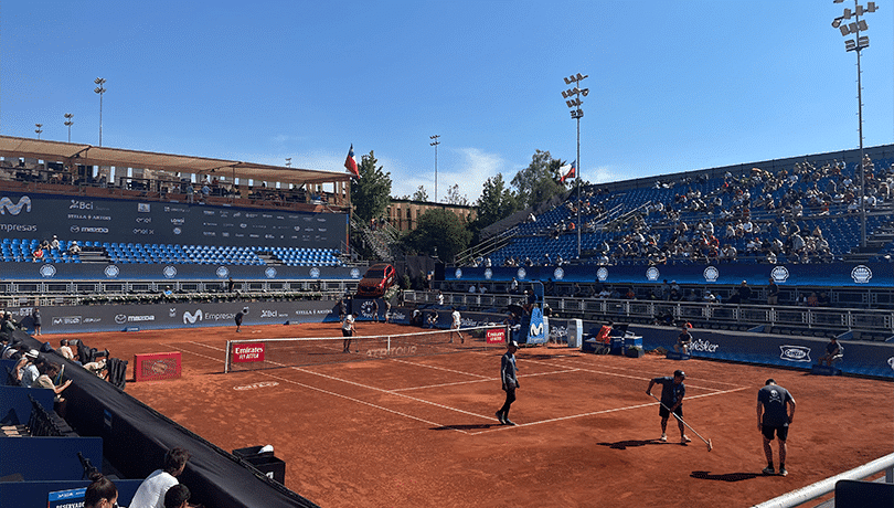 ¡El desastroso estado de la cancha del Court Jaime Fillol en el Chile Open 2024!