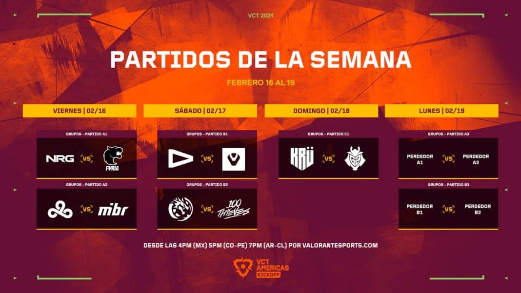 ¡G2 debuta en el competitivo de VALORANT ante KRÜ en el VCT Americas!