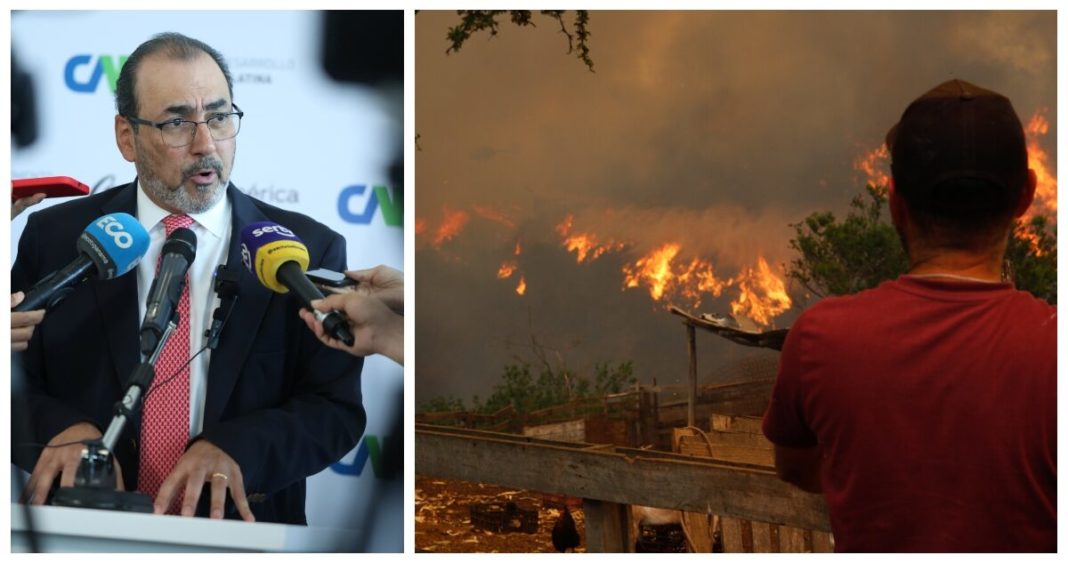 ¡Gesto solidario! CAF dona US$250 mil a Chile para enfrentar incendios forestales