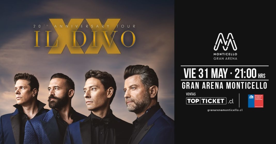 ¡Il Divo regresa a Gran Arena Monticello con su gira de aniversario!