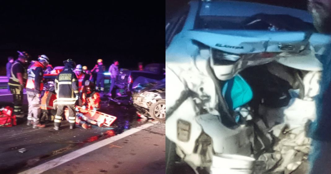 ¡Impactante accidente en Ruta 68 deja tres heridos! Conductor no frenó a tiempo en medio de trabajos
