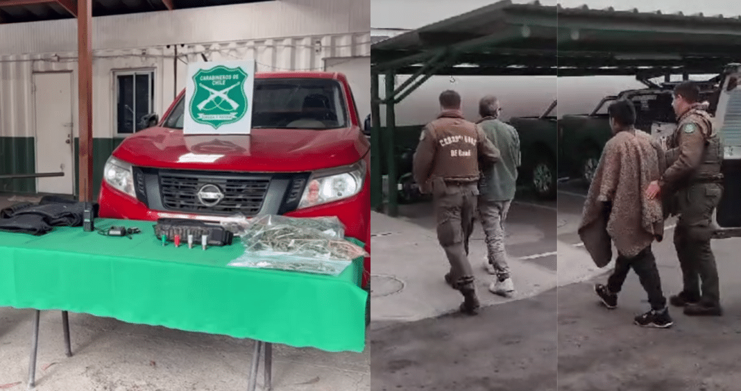 ¡Impactante allanamiento en Cañete! Tres detenidos, armas, drogas y camioneta robada