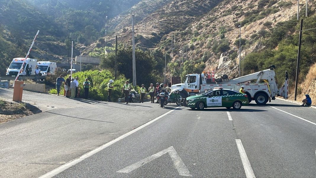 ¡Impactante incendio en el Túnel Lo Prado! Tránsito cortado en la Ruta 68