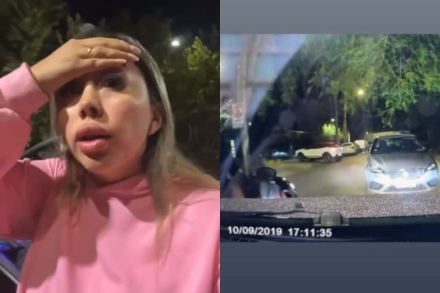 ¡Impactante video! Influencer Naya Fácil sufre violenta encerrona y choca contra una casa