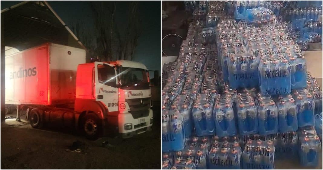 ¡Increíble! Cinco detenidos por robo de camión con bebidas en la RM: conductor fue secuestrado