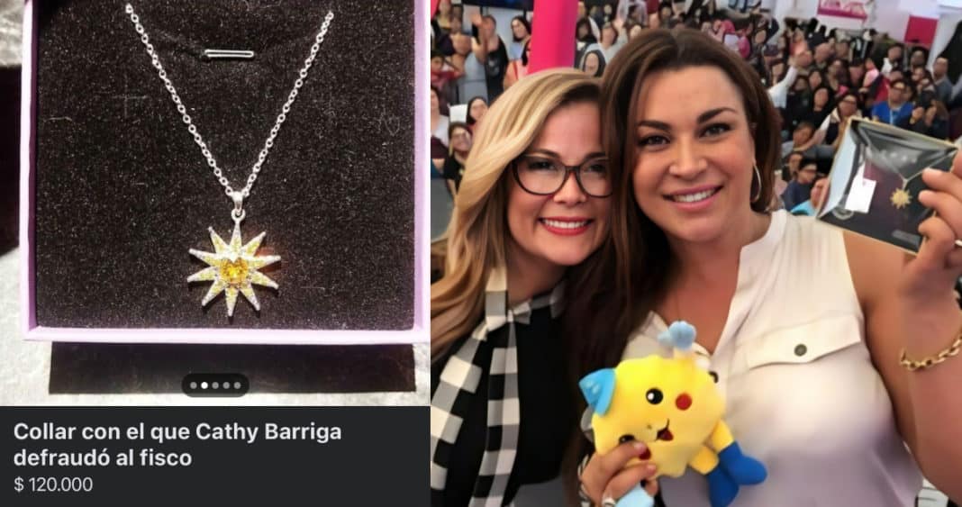 ¡Increíble! Descubre el collar con el que Cathy Barriga defraudó al fisco