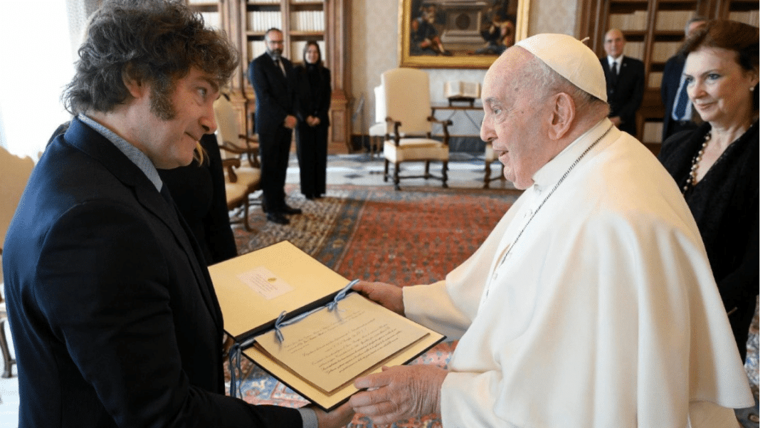 ¡Increíble encuentro! Javier Milei se reúne con el Papa Francisco durante una hora