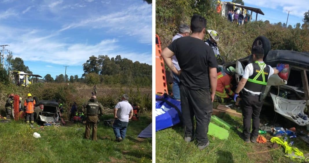 Impactante accidente en Villarrica: una persona fallecida y tres heridas