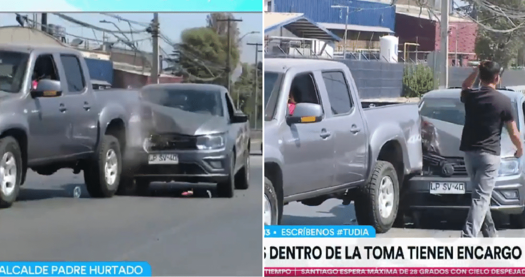 Impactante choque captado en vivo: madre e hijo colisionan en el matinal de Canal 13