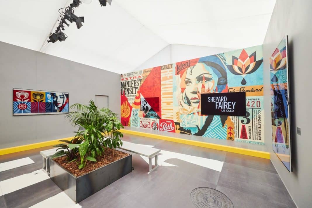 LG OLED y Shepard Fairey: La fusión del arte callejero y la tecnología digital