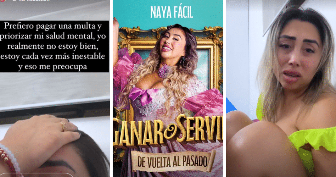 Naya Fácil se arrepiente de firmar contrato con Canal 13 y no entrará a nuevo reality: 'No estoy bien'